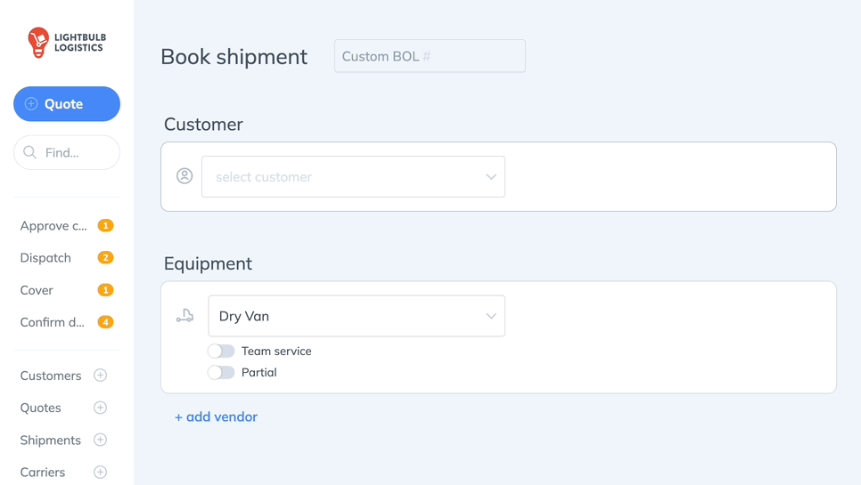 Add LTL shipments to add new revenue with Quote Factory TMS Software showing increased revenue for a freight brokerage using Quote Factory LTL quoting tools